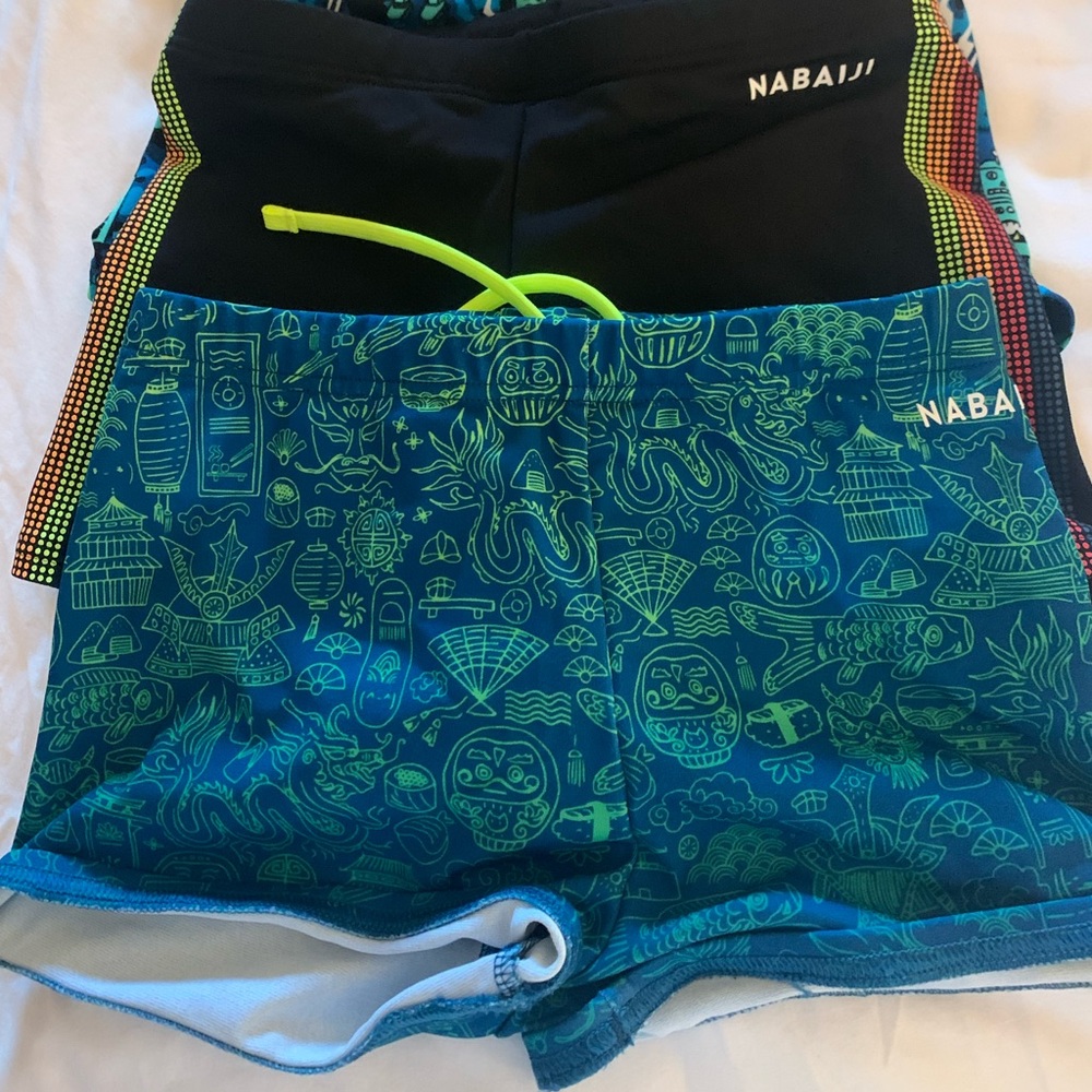3 boys brief style swimsuits - decathalon